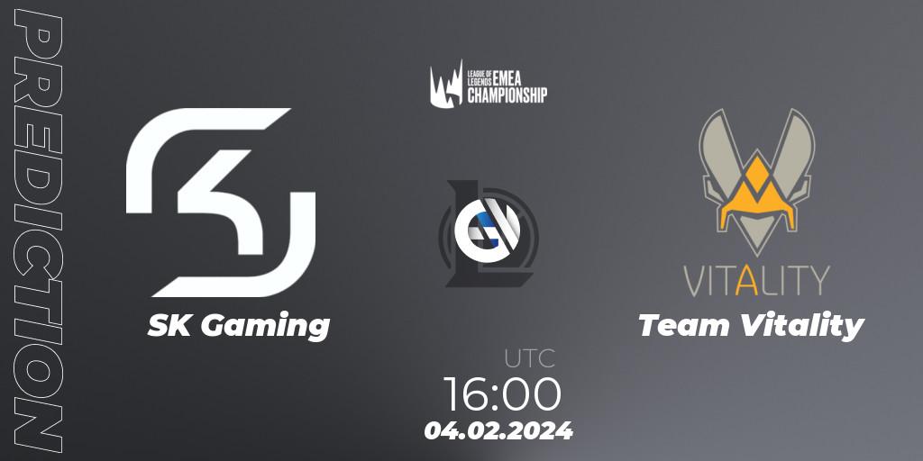 Pronóstico SK Gaming - Team Vitality. 04.02.24, LoL, LEC Winter 2024 - Playoffs