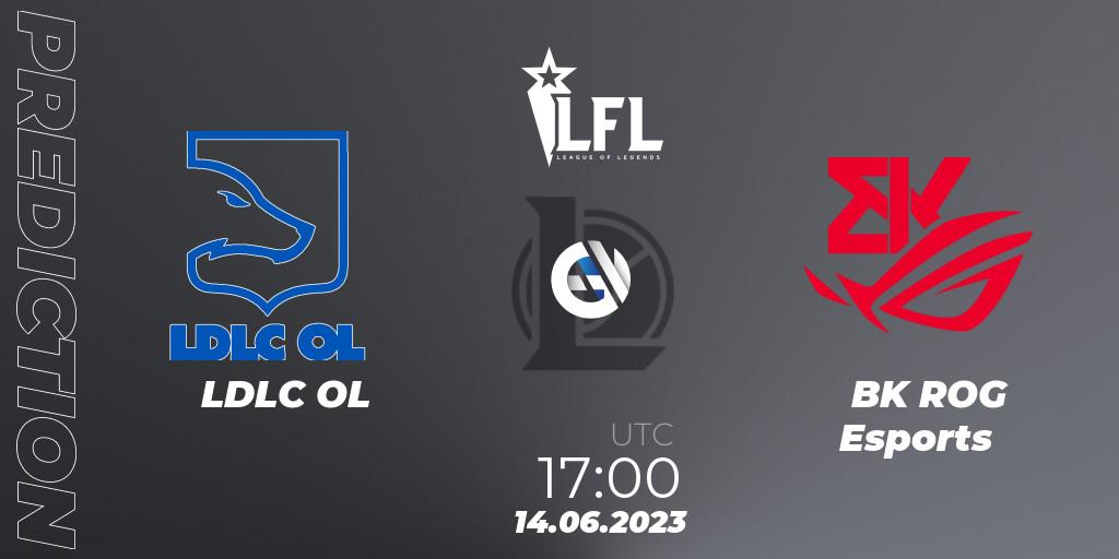 Pronóstico LDLC OL - BK ROG Esports. 14.06.2023 at 17:00, LoL, LFL Summer 2023 - Group Stage