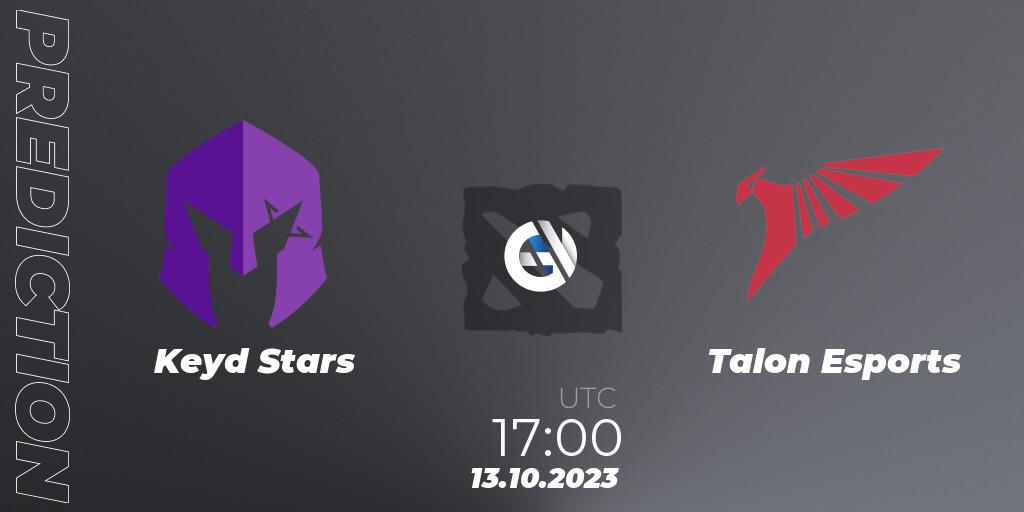 Pronóstico Keyd Stars - Talon Esports. 13.10.23, Dota 2, The International 2023 - Group Stage