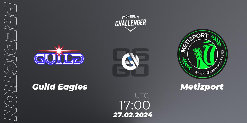 Pronóstico Guild Eagles - Metizport. 27.02.2024 at 17:00, Counter-Strike (CS2), ESL Challenger #56: European Open Qualifier