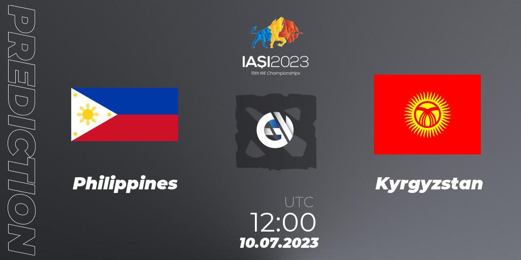 Pronóstico Philippines - Kyrgyzstan. 10.07.2023 at 13:00, Dota 2, Gamers8 IESF Asian Championship 2023