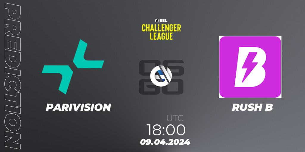 Pronóstico PARIVISION - RUSH B. 09.04.2024 at 18:00, Counter-Strike (CS2), ESL Challenger League Season 47: Europe