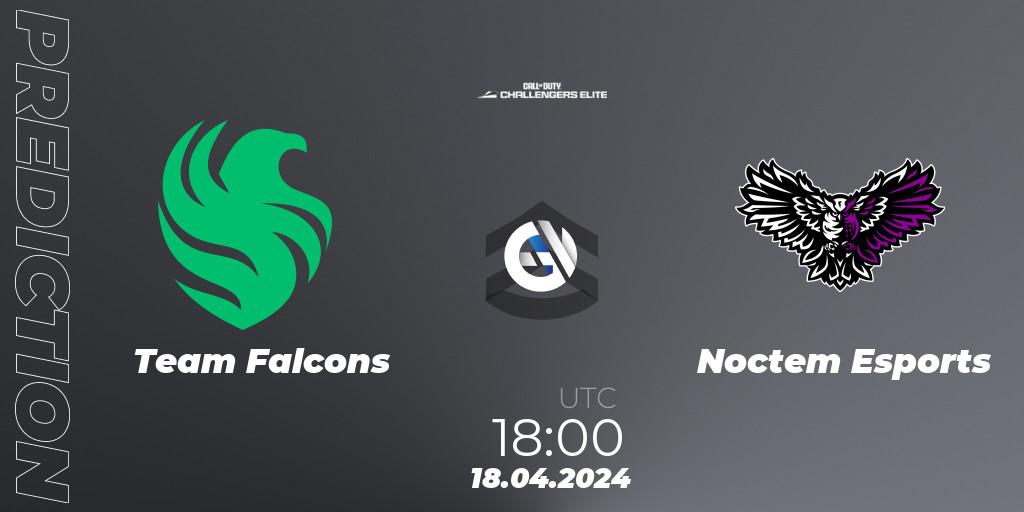 Pronóstico Team Falcons - Noctem Esports. 18.04.2024 at 18:00, Call of Duty, Call of Duty Challengers 2024 - Elite 2: EU