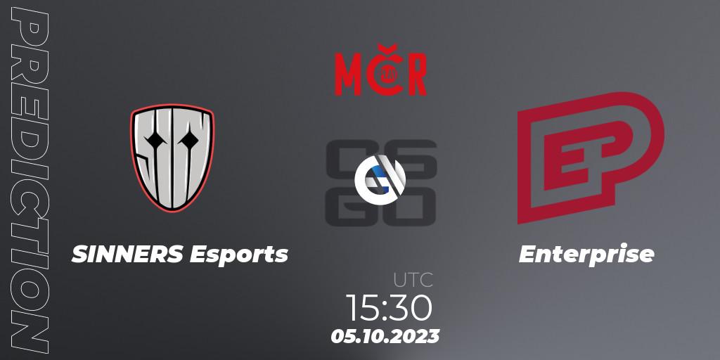 Pronóstico SINNERS Esports - Enterprise. 05.10.2023 at 12:00, Counter-Strike (CS2), Tipsport Cup Prague Fall 2023: Online Stage