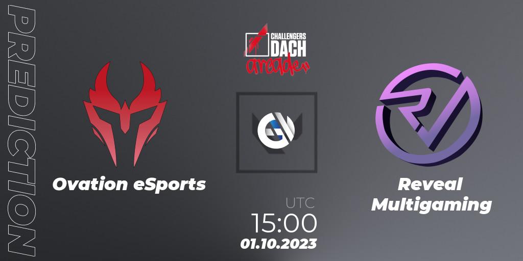 Pronóstico Ovation eSports - Reveal Multigaming. 01.10.23, VALORANT, VALORANT Challengers 2023 DACH: Arcade