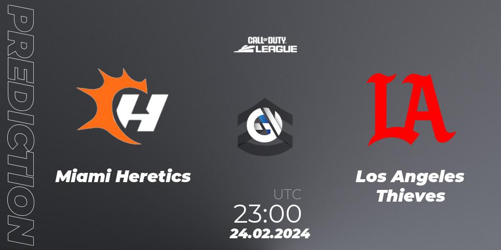 Pronóstico Miami Heretics - Los Angeles Thieves. 24.02.24, Call of Duty, Call of Duty League 2024: Stage 2 Major Qualifiers