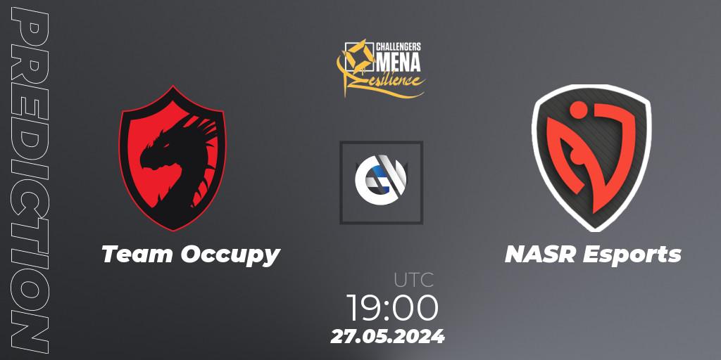 Pronóstico Team Occupy - NASR Esports. 27.05.2024 at 18:00, VALORANT, VALORANT Challengers 2024 MENA: Resilience Split 2 - Levant and North Africa
