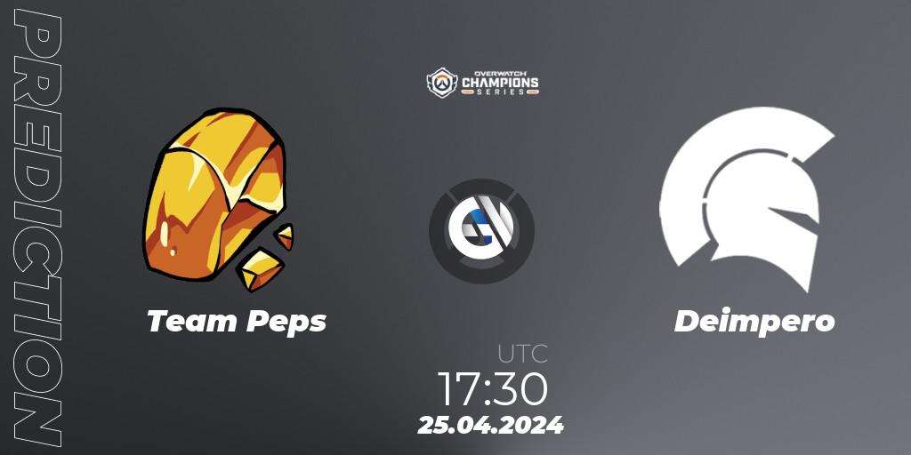 Pronóstico Team Peps - Deimpero. 25.04.24, Overwatch, Overwatch Champions Series 2024 - EMEA Stage 2 Main Event