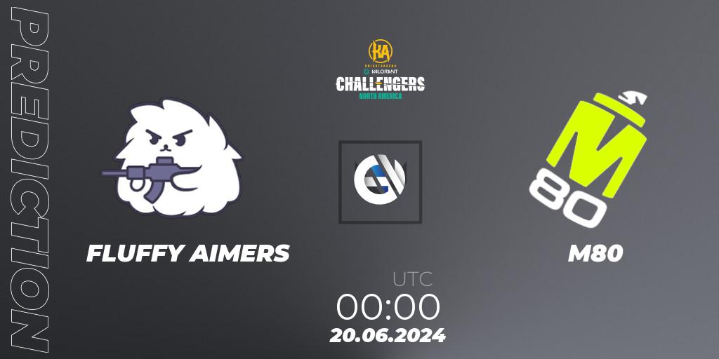 Pronóstico FLUFFY AIMERS - M80. 19.06.2024 at 23:00, VALORANT, VALORANT Challengers 2024: North America Split 2