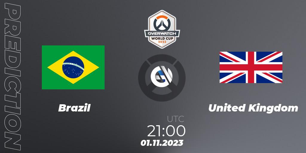 Pronóstico Brazil - United Kingdom. 01.11.23, Overwatch, Overwatch World Cup 2023