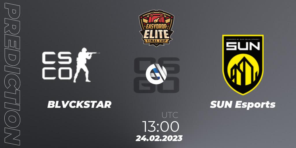 Pronóstico BLVCKSTAR - SUN Esports. 24.02.2023 at 13:00, Counter-Strike (CS2), FASTCUP Elite Cup #1