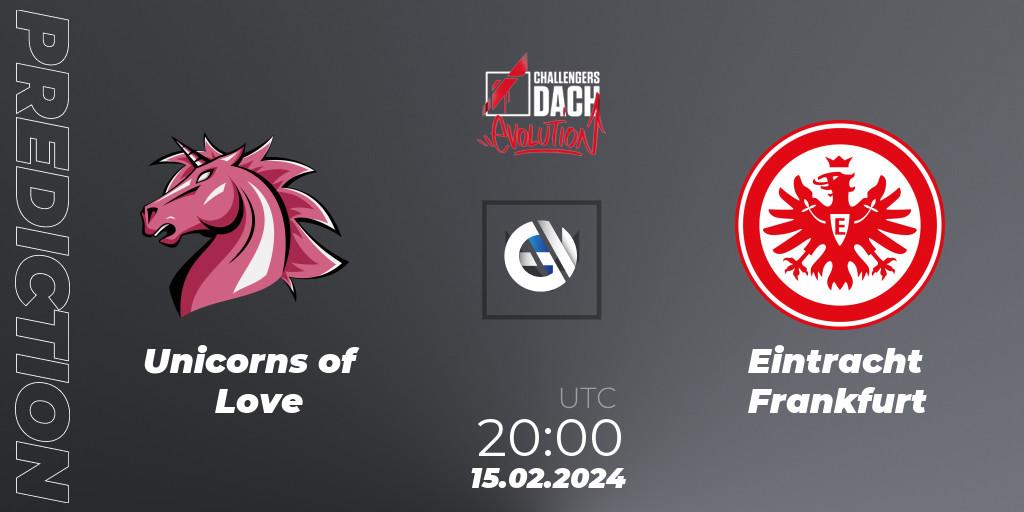 Pronóstico Unicorns of Love - Eintracht Frankfurt. 15.02.24, VALORANT, VALORANT Challengers 2024 DACH: Evolution Split 1