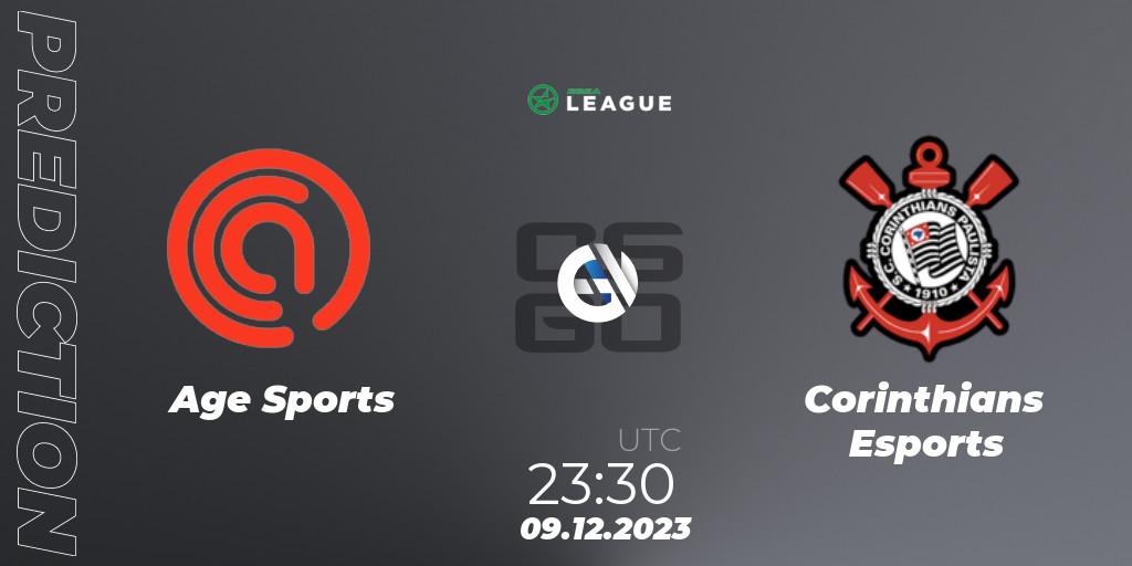 Pronóstico Age Sports - Corinthians Esports. 11.12.2023 at 19:45, Counter-Strike (CS2), ESEA Season 47: Open Division - South America