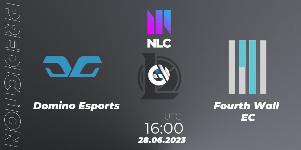Pronóstico Domino Esports - Fourth Wall EC. 28.06.2023 at 16:00, LoL, NLC Summer 2023 - Group Stage