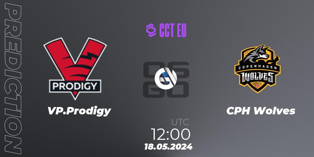 Pronóstico VP.Prodigy - CPH Wolves. 18.05.2024 at 12:00, Counter-Strike (CS2), CCT Season 2 Europe Series 4 Closed Qualifier