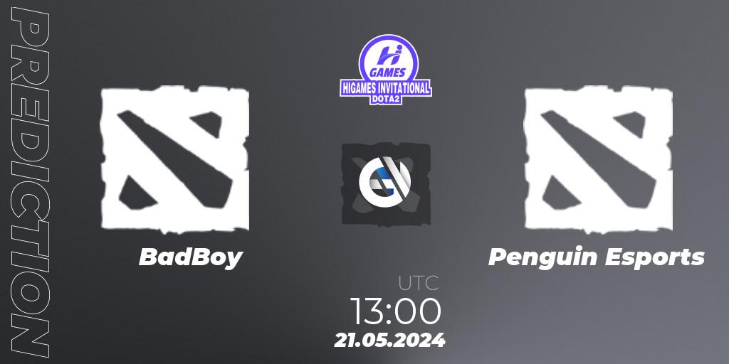 Pronóstico BadBoy - Penguin Esports. 21.05.2024 at 13:00, Dota 2, HiGames Invitational