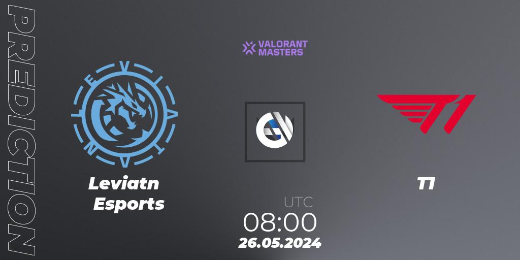Pronóstico Leviatán Esports - T1. 26.05.2024 at 08:00, VALORANT, VCT 2024: Masters Shanghai