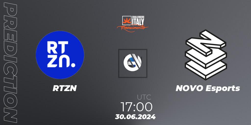 Pronóstico RTZN - NOVO Esports. 30.06.2024 at 17:00, VALORANT, VALORANT Challengers 2024 Italy: Rinascimento Split 2