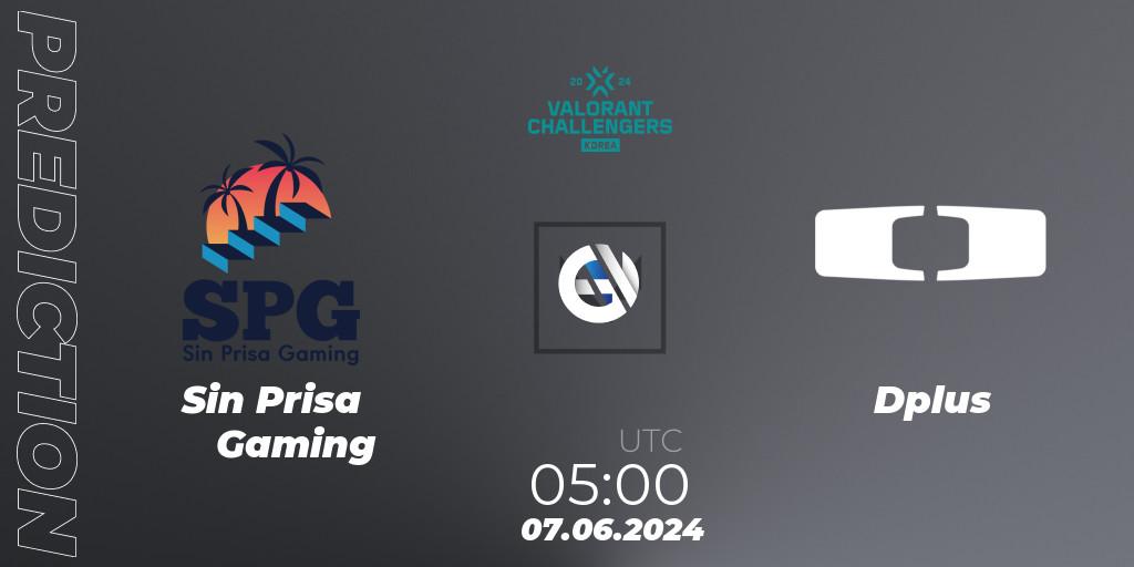 Pronóstico Sin Prisa Gaming - Dplus. 07.06.2024 at 05:00, VALORANT, VALORANT Challengers 2024 Korea: Split 2