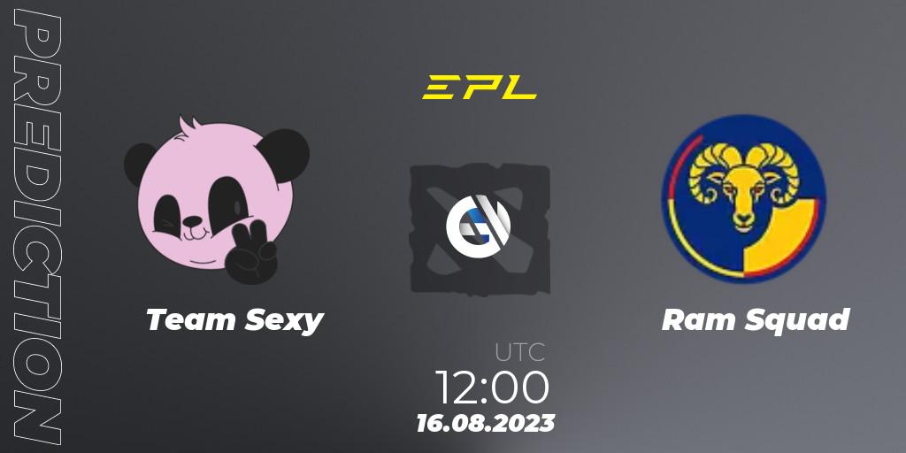 Pronóstico Team Sexy - Ram Squad. 16.08.23, Dota 2, European Pro League Season 11