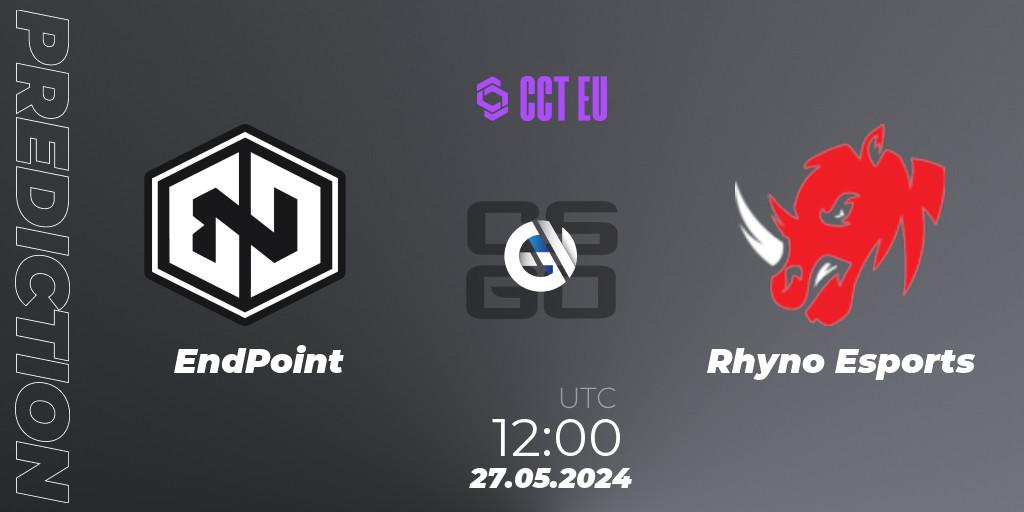 Pronóstico EndPoint - Rhyno Esports. 27.05.2024 at 12:00, Counter-Strike (CS2), CCT Season 2 Europe Series 4