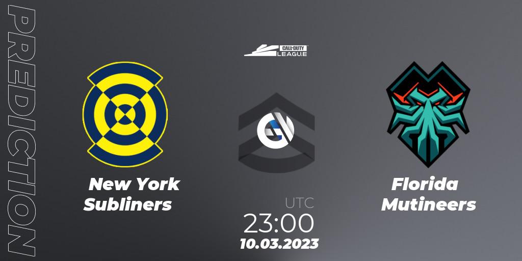 Pronóstico New York Subliners - Florida Mutineers. 10.03.2023 at 23:00, Call of Duty, Call of Duty League 2023: Stage 3 Major