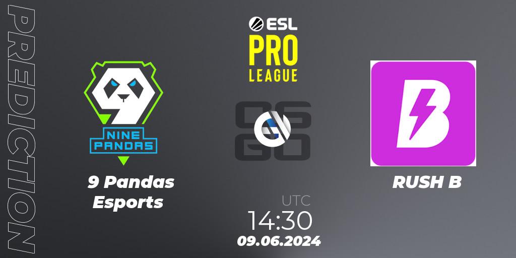 Pronóstico 9 Pandas Esports - RUSH B. 09.06.2024 at 14:30, Counter-Strike (CS2), ESL Pro League Season 20: European Conference