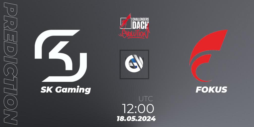 Pronóstico SK Gaming - FOKUS. 18.05.2024 at 12:00, VALORANT, VALORANT Challengers 2024 DACH: Evolution Split 2