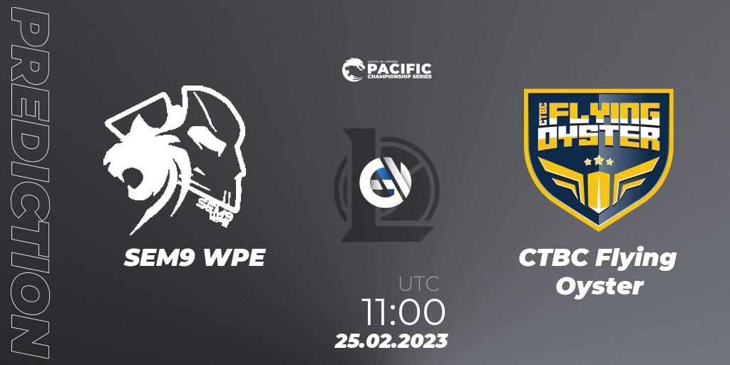 Pronóstico SEM9 WPE - CTBC Flying Oyster. 25.02.2023 at 11:25, LoL, PCS Spring 2023 - Group Stage