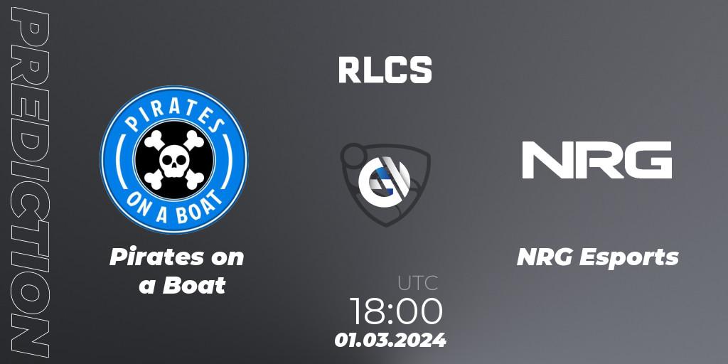 Pronóstico Pirates on a Boat - NRG Esports. 01.03.24, Rocket League, RLCS 2024 - Major 1: North America Open Qualifier 3