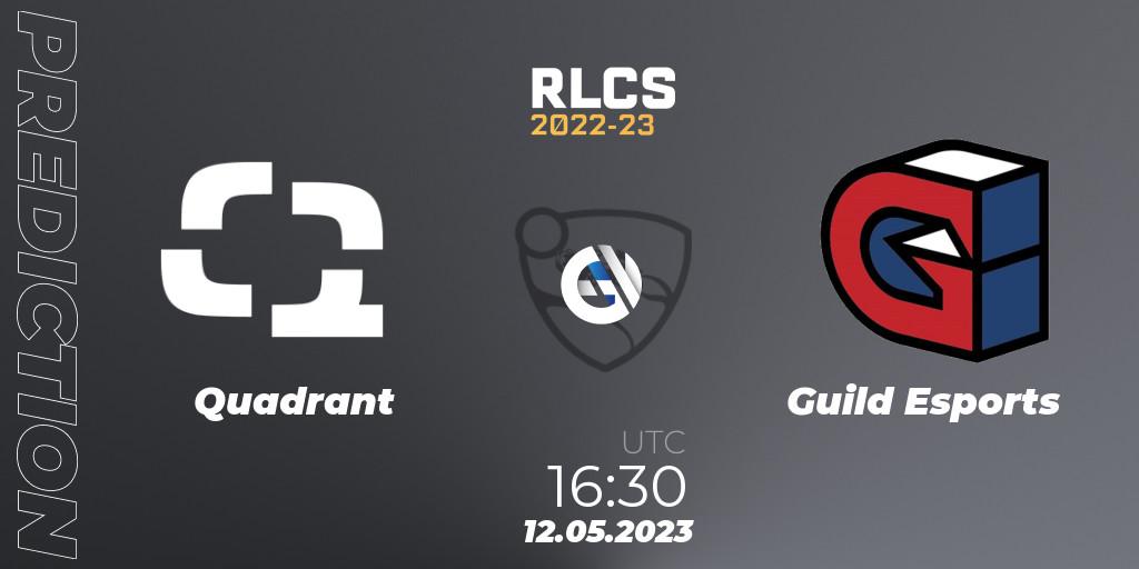 Pronóstico Quadrant - Guild Esports. 12.05.2023 at 16:30, Rocket League, RLCS 2022-23 - Spring: Europe Regional 1 - Spring Open