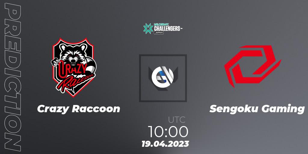 Pronóstico Crazy Raccoon - Sengoku Gaming. 19.04.23, VALORANT, VALORANT Challengers 2023: Japan Split 2 Group stage