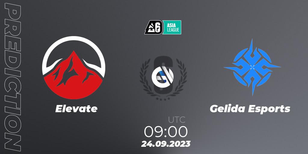 Pronóstico Elevate - Gelida Esports. 24.09.2023 at 09:00, Rainbow Six, SEA League 2023 - Stage 2