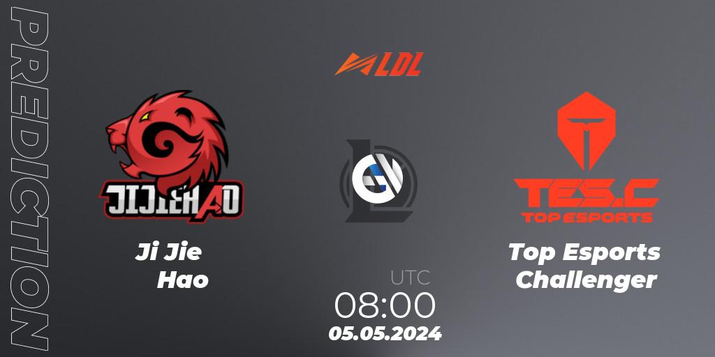 Pronóstico Ji Jie Hao - Top Esports Challenger. 05.05.2024 at 08:00, LoL, LDL 2024 - Stage 2