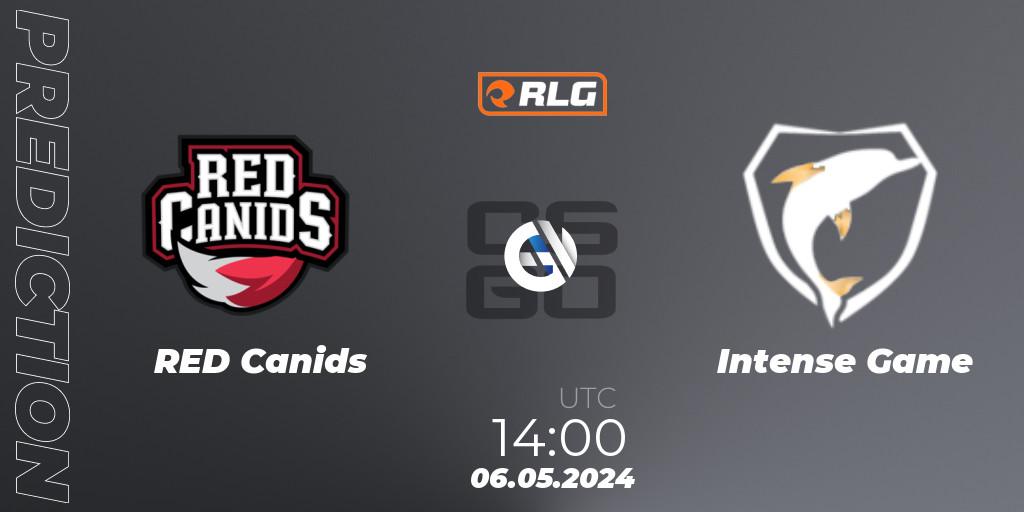 Pronóstico RED Canids - Intense Game. 06.05.2024 at 14:00, Counter-Strike (CS2), RES Latin American Series #4