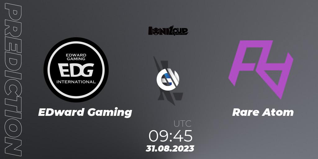 Pronóstico EDward Gaming - Rare Atom. 31.08.2023 at 09:45, Wild Rift, Ionia Cup 2023 - WRL CN Qualifiers