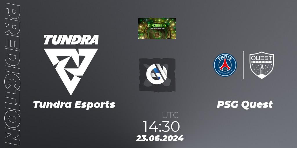 Pronóstico Tundra Esports - PSG Quest. 23.06.2024 at 14:40, Dota 2, The International 2024: Western Europe Closed Qualifier