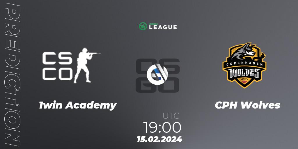 Pronóstico 1win Academy - CPH Wolves. 15.02.2024 at 19:00, Counter-Strike (CS2), ESEA Season 48: Advanced Division - Europe