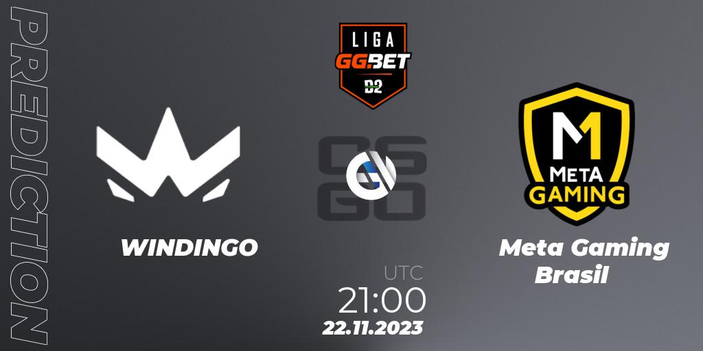 Pronóstico WINDINGO - Meta Gaming Brasil. 22.11.2023 at 21:00, Counter-Strike (CS2), Dust2 Brasil Liga Season 2