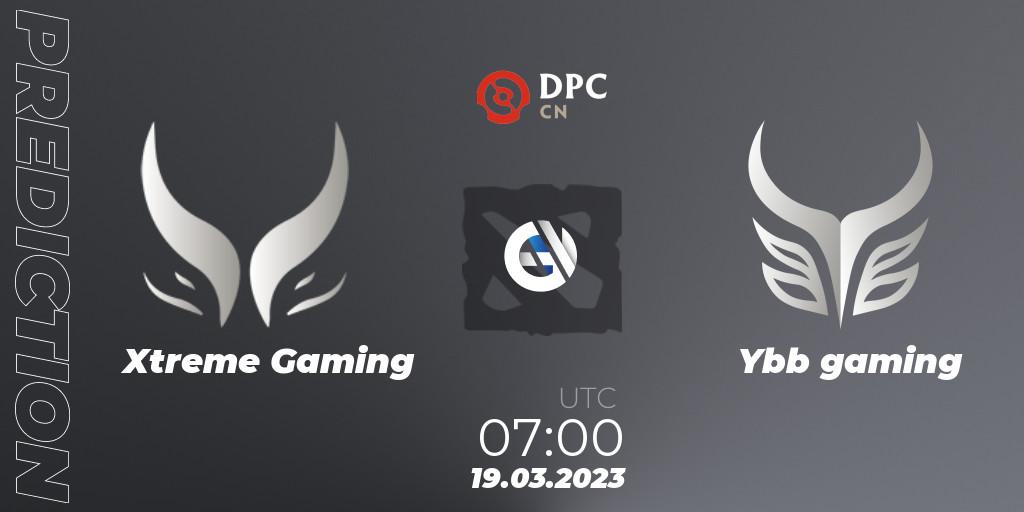 Pronóstico Xtreme Gaming - Ybb gaming. 19.03.2023 at 06:59, Dota 2, DPC 2023 Tour 2: China Division I (Upper)