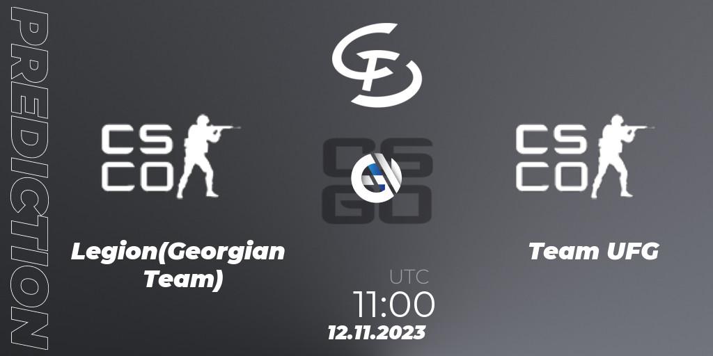 Pronóstico Legion(Georgian Team) - Team UFG. 12.11.2023 at 11:00, Counter-Strike (CS2), Europebet Cup 2023
