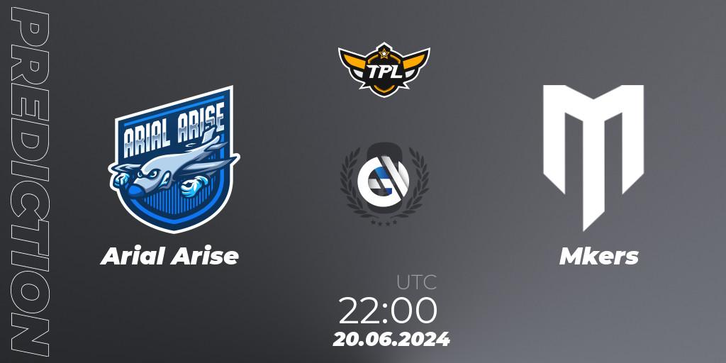Pronóstico Arial Arise - Mkers. 20.06.2024 at 23:00, Rainbow Six, TPL Season 8