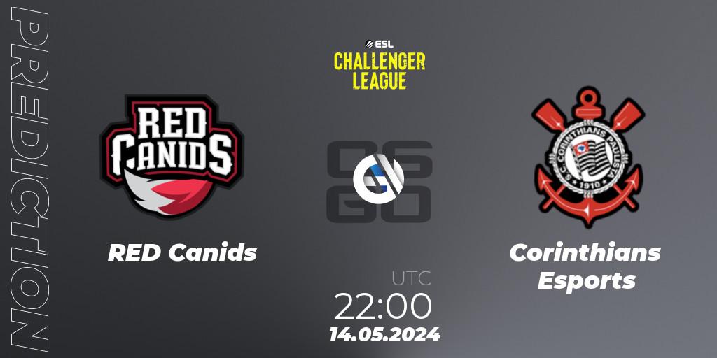Pronóstico RED Canids - Corinthians Esports. 14.05.2024 at 22:00, Counter-Strike (CS2), ESL Challenger League Season 47: South America