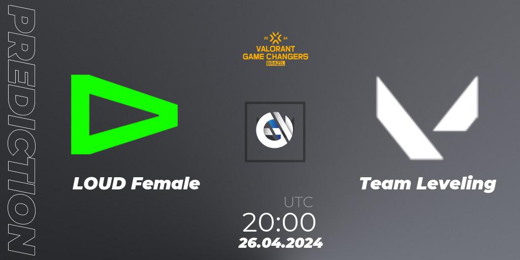 Pronóstico LOUD Female - Team Leveling. 26.04.2024 at 20:00, VALORANT, VCT 2024: Game Changers Brazil Series 1