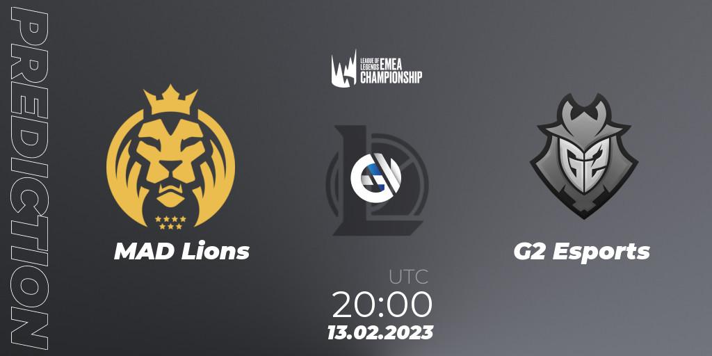 Pronóstico MAD Lions - G2 Esports. 13.02.2023 at 19:00, LoL, LEC Winter 2023 - Stage 2