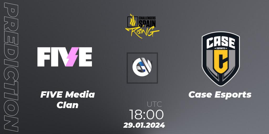 Pronóstico FIVE Media Clan - Case Esports. 29.01.24, VALORANT, VALORANT Challengers 2024 Spain: Rising Split 1