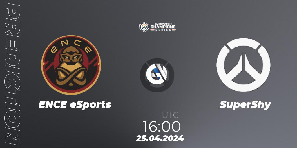 Pronóstico ENCE eSports - SuperShy. 25.04.2024 at 16:00, Overwatch, Overwatch Champions Series 2024 - EMEA Stage 2 Main Event