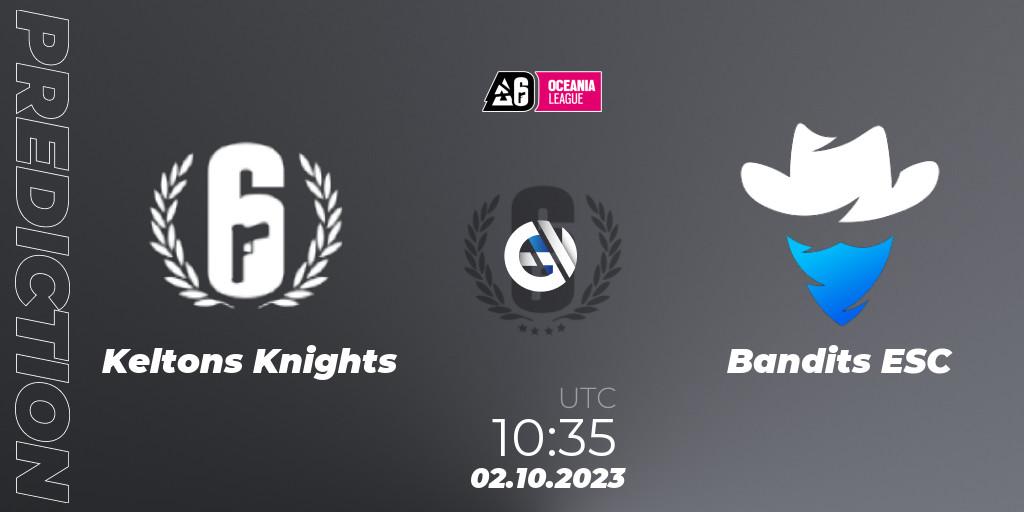 Pronóstico Keltons Knights - Bandits ESC. 02.10.2023 at 09:35, Rainbow Six, Oceania League 2023 - Stage 2
