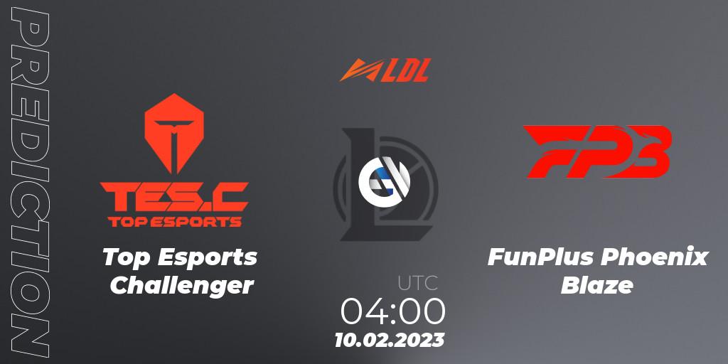 Pronóstico Top Esports Challenger - FunPlus Phoenix Blaze. 10.02.23, LoL, LDL 2023 - Swiss Stage