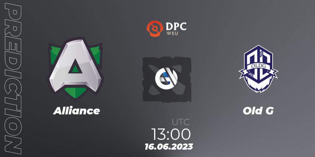 Pronóstico Alliance - Old G. 16.06.2023 at 13:10, Dota 2, DPC 2023 Tour 3: WEU Division II (Lower)